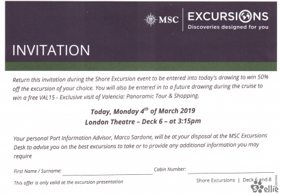 Einladung | Shore Excursions
