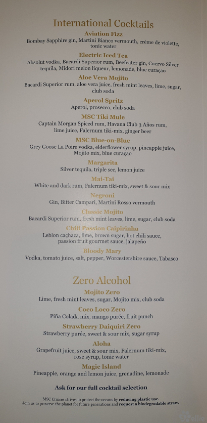 Yacht Club Drinks
