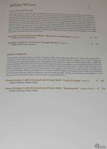 Yacht Club Wine List